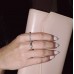 Λευκόχρυσο ολόβερο δαχτυλίδι Κ18 με διαμάντια
